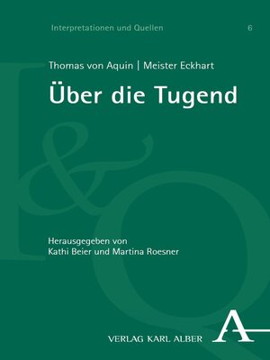 cover image of Über die Tugend
